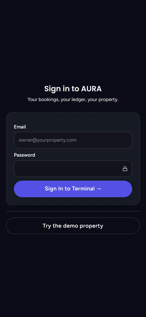 AURA HMS on a phone