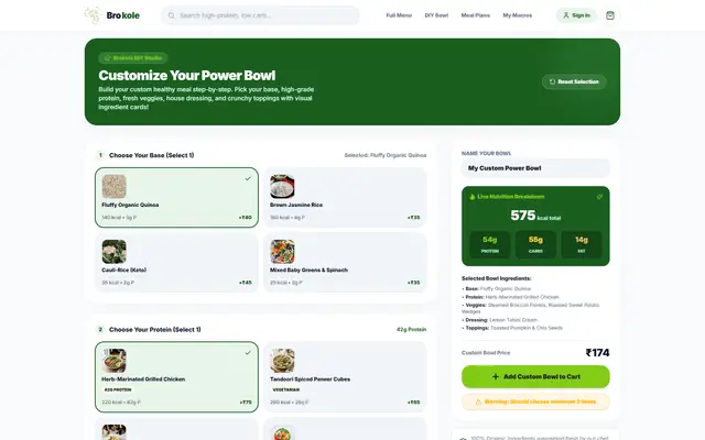 Brokole: the custom bowl page