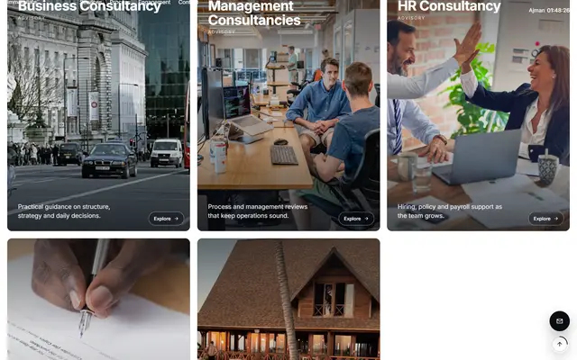 Immaculate: the homepage page