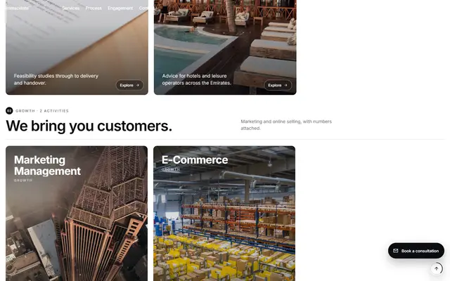Immaculate: the homepage page