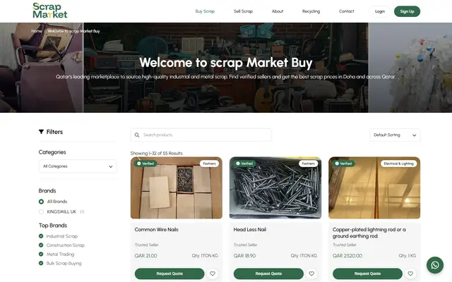 Scrap Market: the scrap buyers in qatar page
