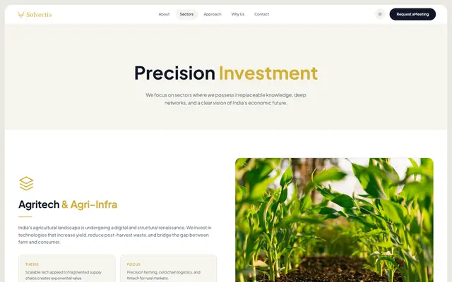 Solvectis: the sectors.html page