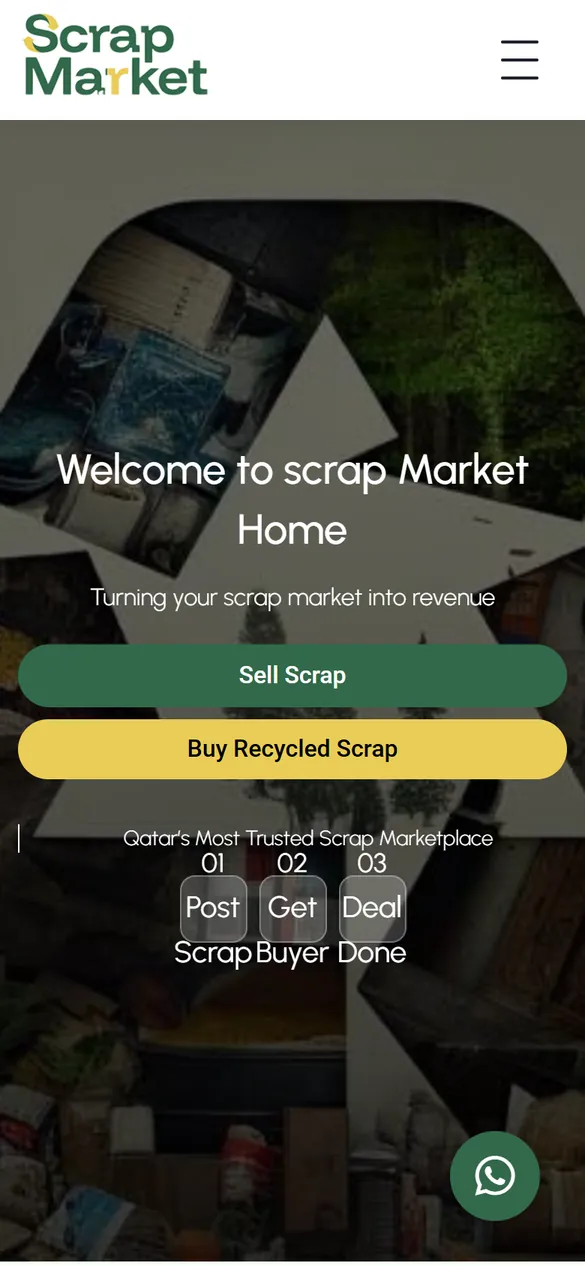 Scrap Market on a phone
