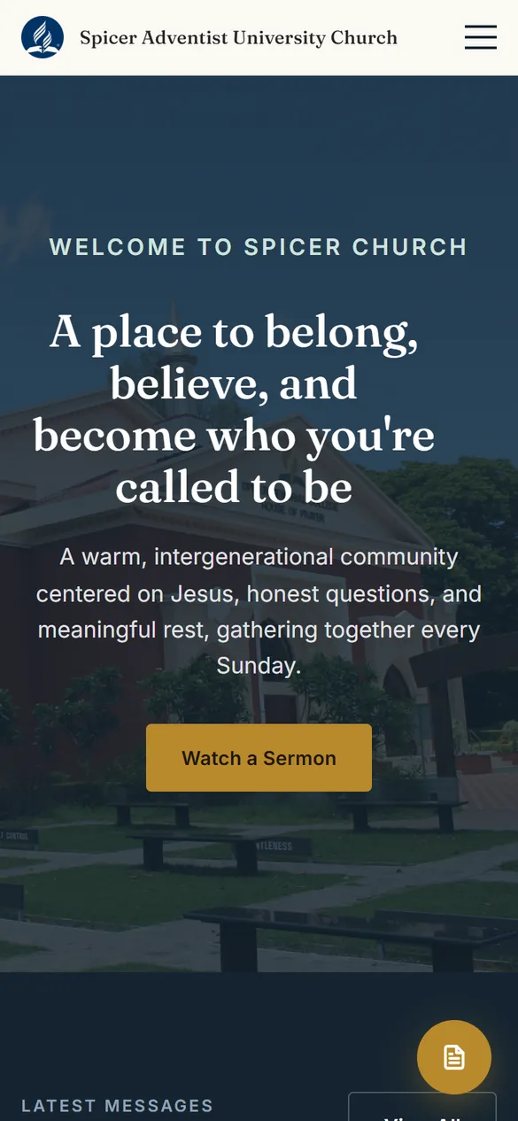 Spicer Church on a phone